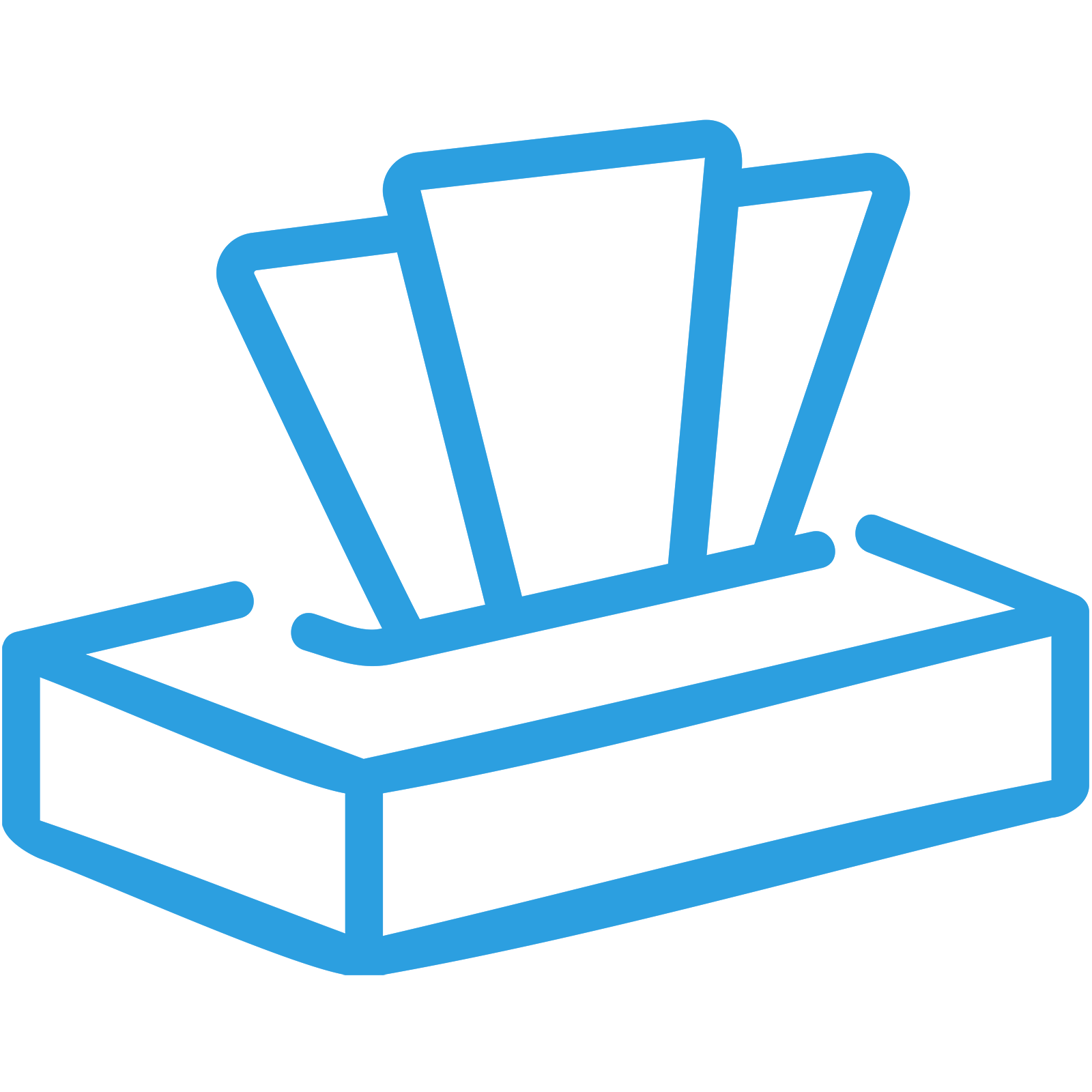 reklamowy kartonik z chusteczkami