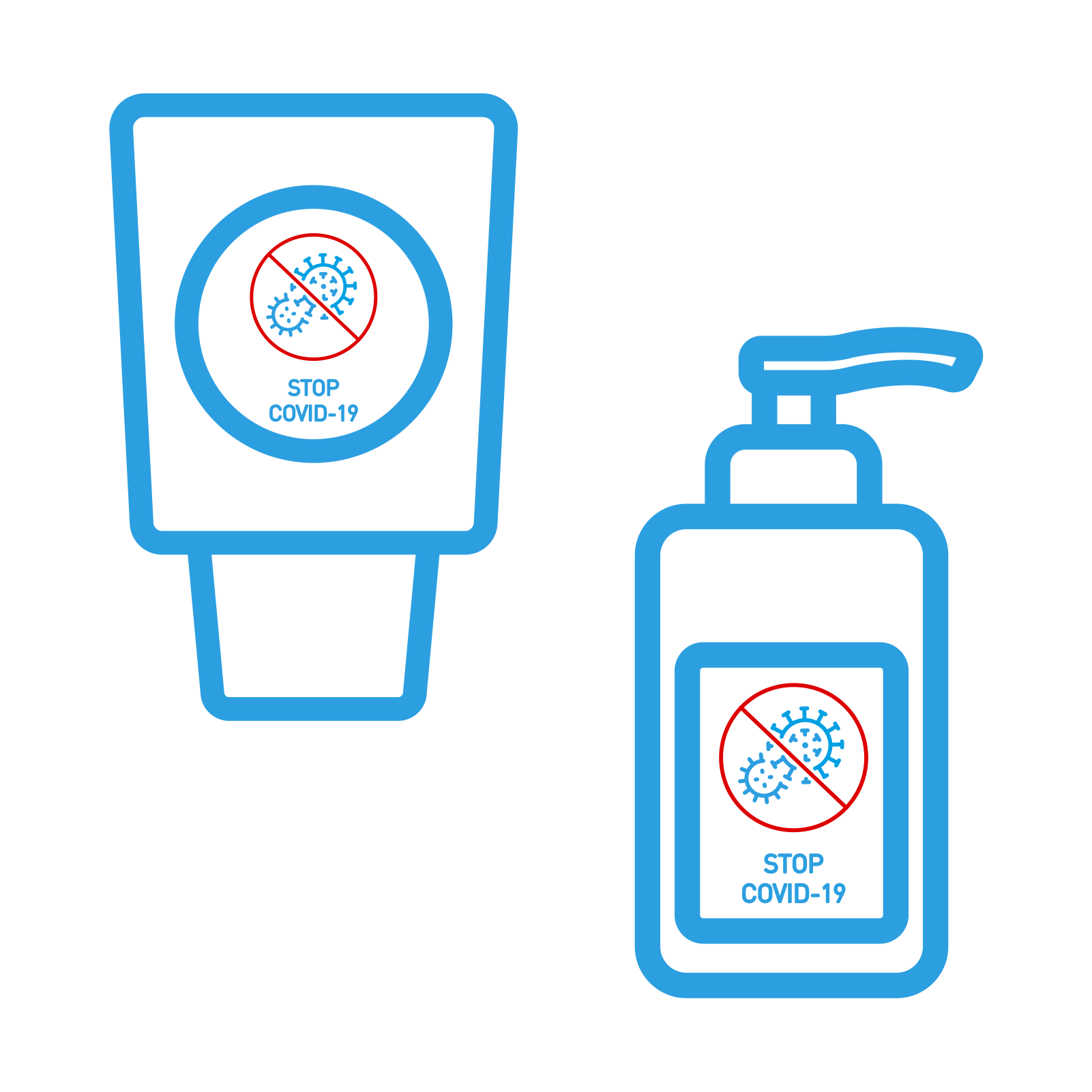 żele antybakteryjne logo