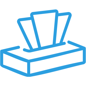 reklamowy kartonik z chusteczkami