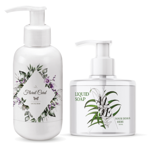 mydł w płynie z logo