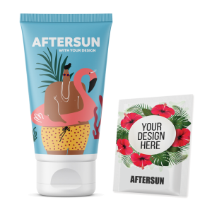 krem po opalaniu z logo