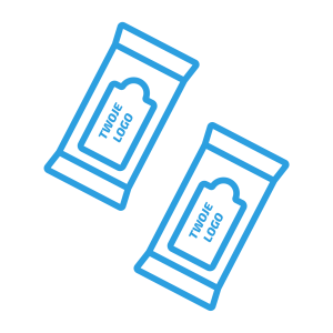 chusteczki nawilżane z logo